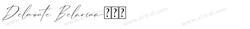 Delmonte Belarina字体转换